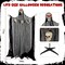 71" Halloween Animatronic Skeleton – LED Light Eyes, Sound & Touch Activated Scary Haunted House Decor with Adjustable Arms for Yard, Lawn & Indoor/Outdoor Halloween Parties (white)